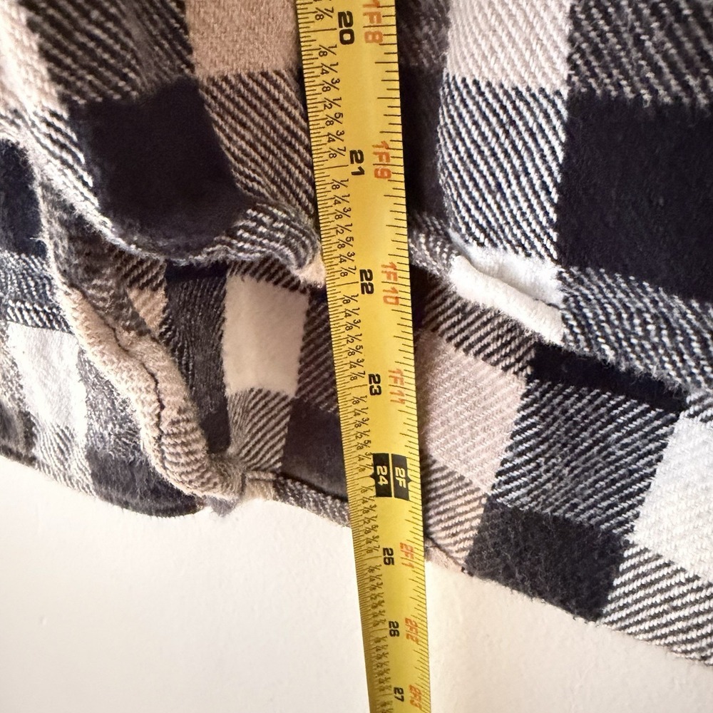 Y2K Diesel Plaid Flannel Overshirt Jacket Black Tan 100% Cotton XL Workwear - Picture 6 of 7